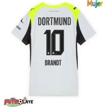 Camiseta Borussia Dortmund Julian Brandt #10 Visitante Equipación para mujer 2025-26 manga corta